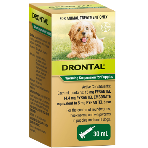Drontal Worming Suspension for Puppies 30mL