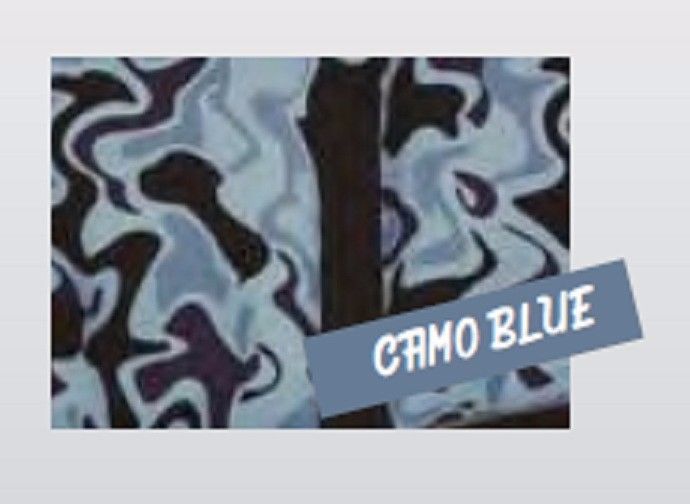 NightWalker Dog Coat Waterproof Reflective Camo Blue 25CM - 50CM