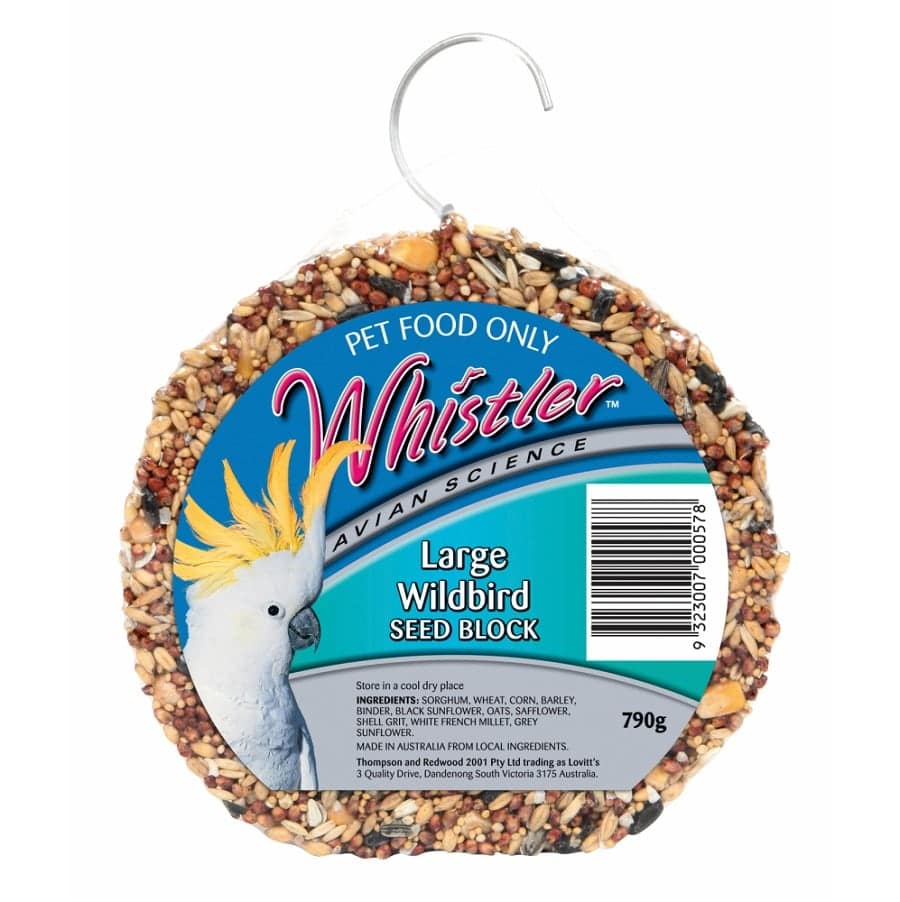 Whistler Wildbirds and Parrots Seed Block Large 790g