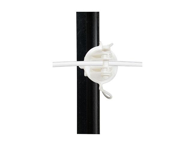 Gallagher Equi Pinlock Steel Post Insulator (White) G66314 25 Pack